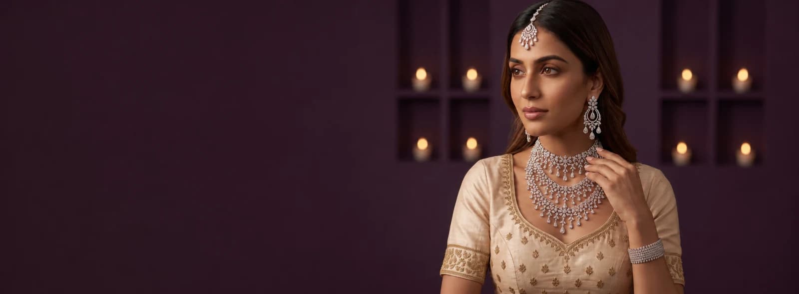 Bridal diamond jewellery set